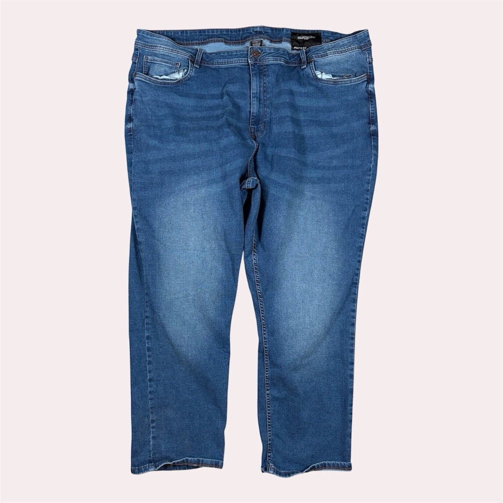 The Perfect Jean NYC Jeans Men's 46x30(29) Athletic Fit Stretch Blue Denim